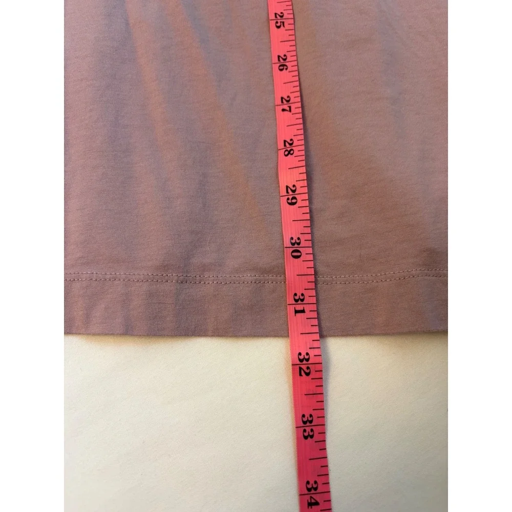 Duluth Trading Co Pima Cotton Modal Tunic Top Purple XL Long Sleeve Side Slit - Picture 6 of 7